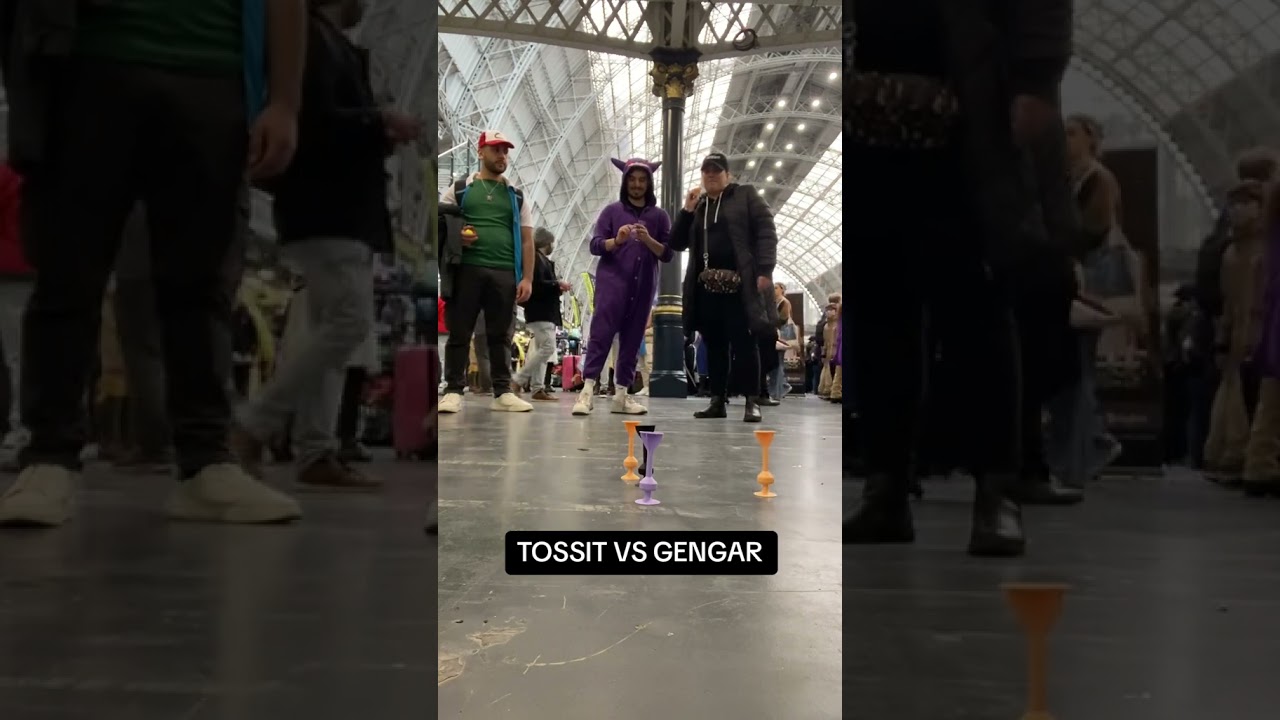 🤩 TOSSIT VS #gengar edition! Question is, is he good enough to win?!   #tossit #fun #uk #game #viral