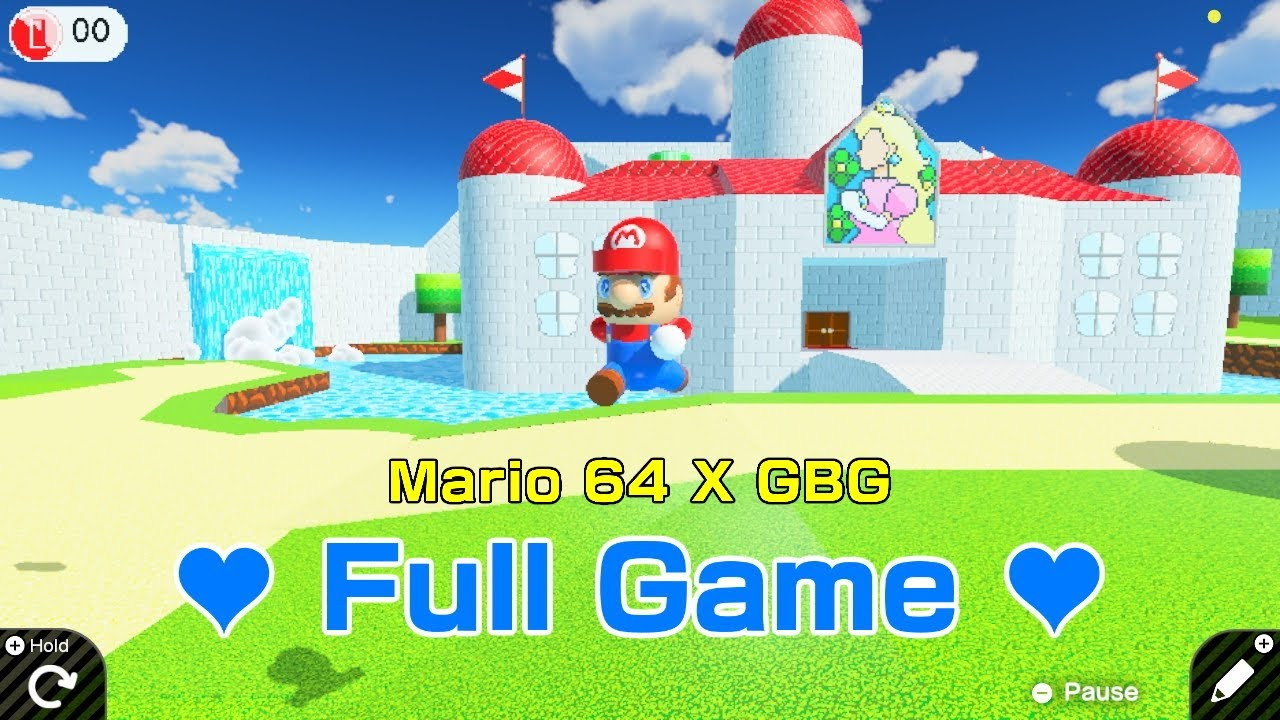 「Super Mario 64 GBG - Castle Garden」Full Game (Game Builder Garage)