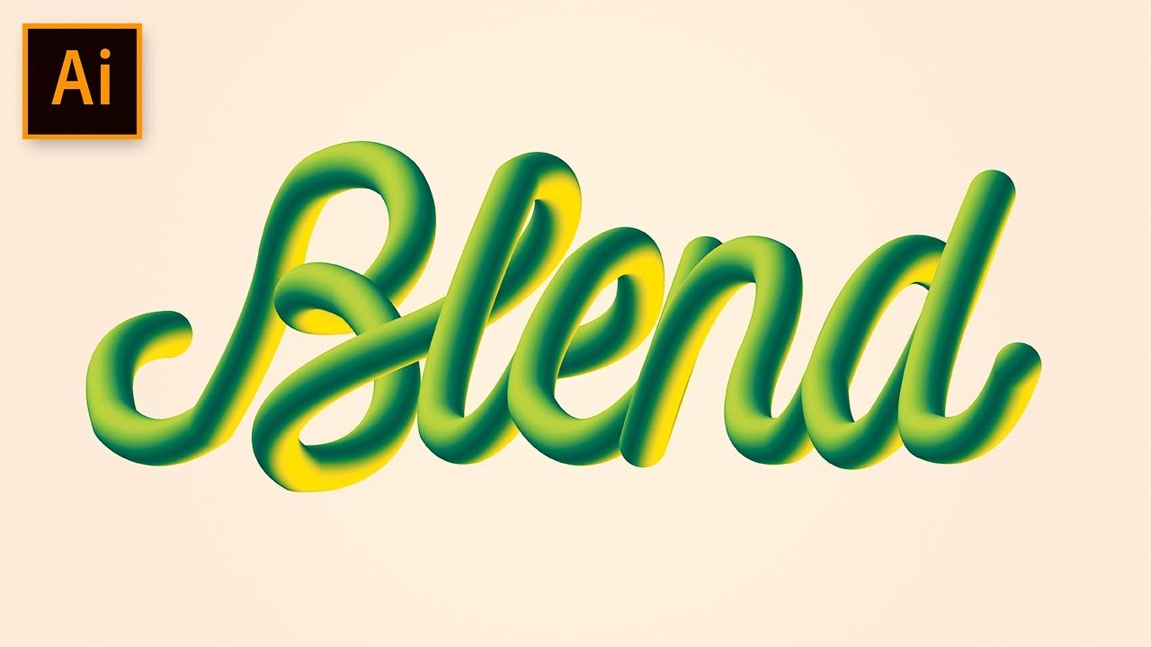 Cara Membuat Efek Teks Keren Menggunakan Blend - TUTORIAL ADOBE ILLUSTRATOR