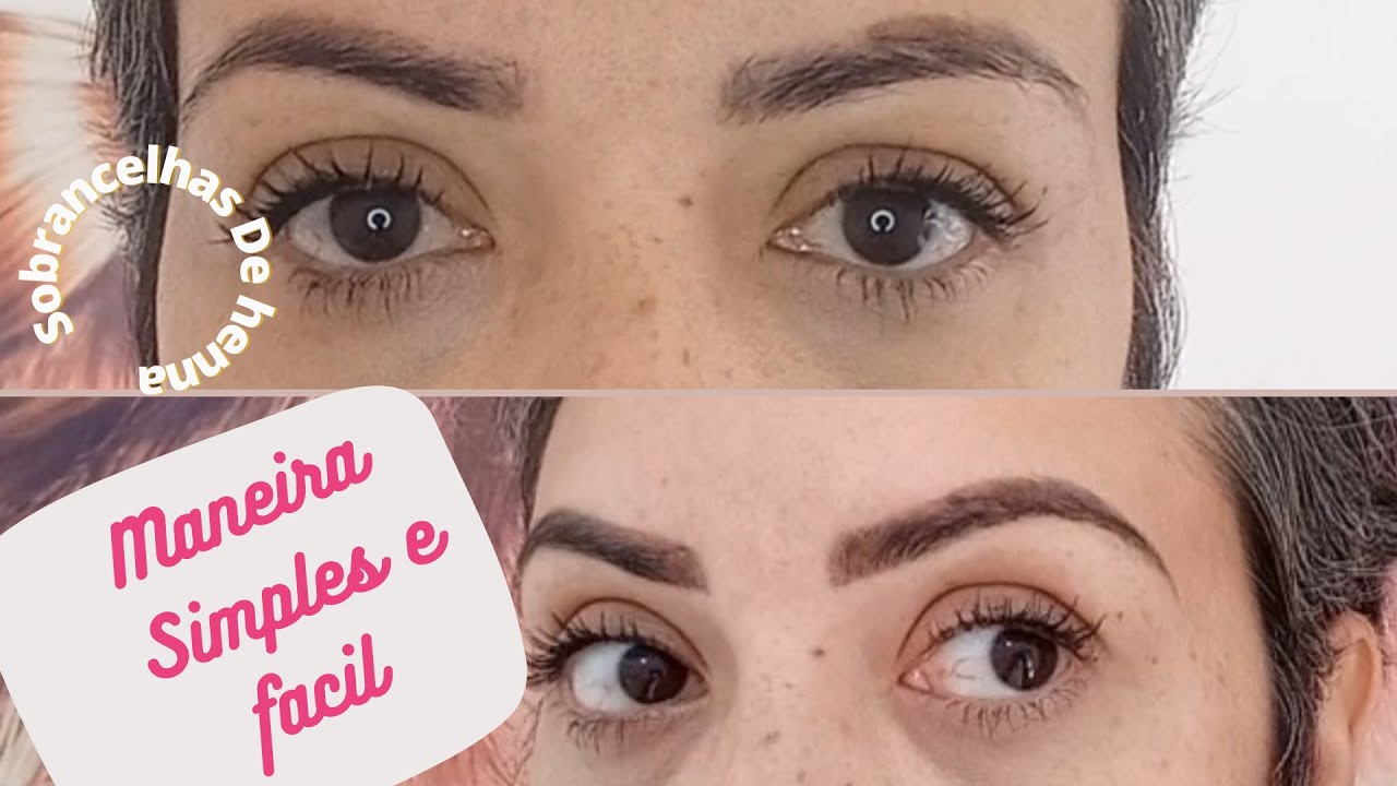 (Passo a Passo) Como fazer Sobrancelhas de henna simples e fácil
