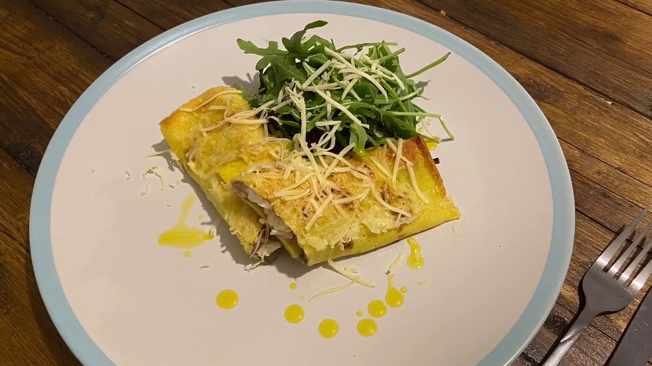 Mushroom and Spinach Feta Cheese Pancake Gluten Free | Carlos Let’s Cook