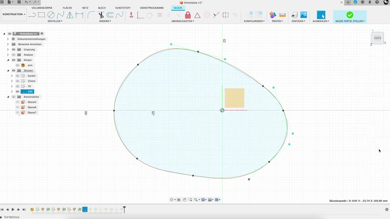 Fusion 360 QuickTip Orthese aus 3D Scan erstellen