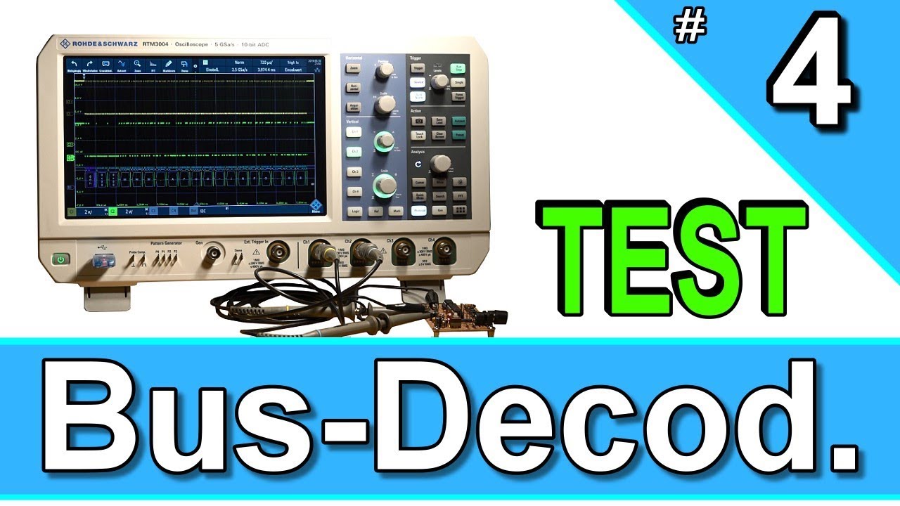 Rohde & Schwarz RTM3004 | осциллограф | обзор тестов | декодирование последовательной шины | ошибки
