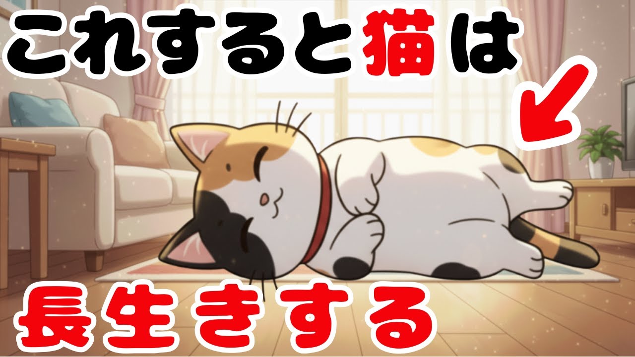【必見内容！】猫に長生きしてほしいなら絶対これして【猫雑学】
