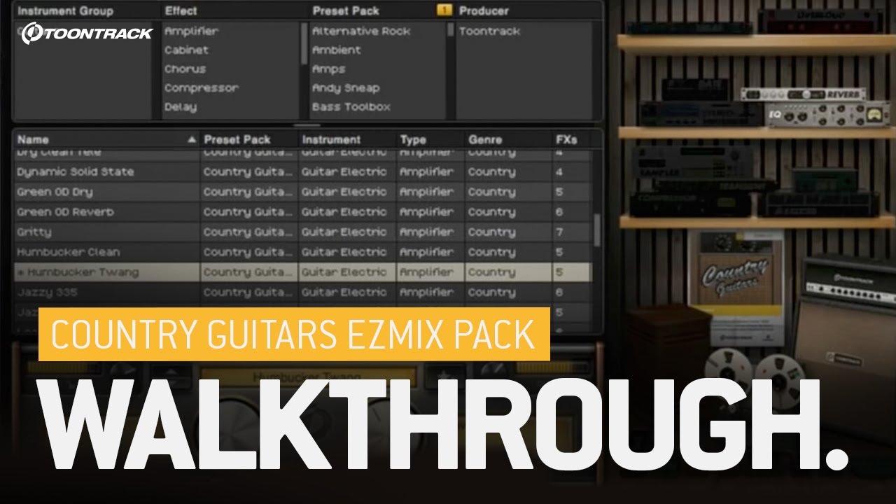 Country Guitars EZmix Pack &ndash; Walkthrough