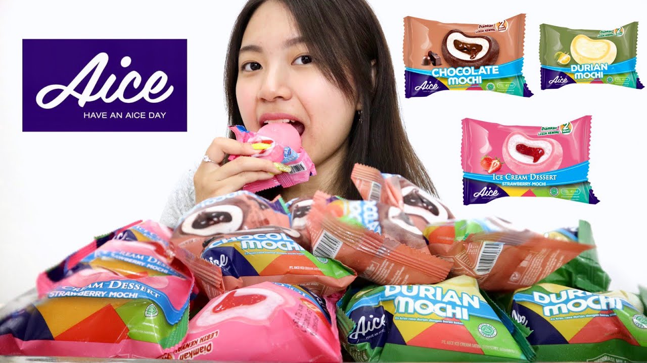 MUKBANG ICE CREAM AICE MOCHI || MUKBANG INDONESIA