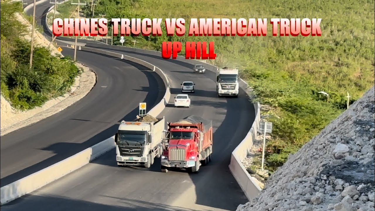 AMERICAN TRUCK VS CHINESE TRUCKS UP HILL / S6-E4