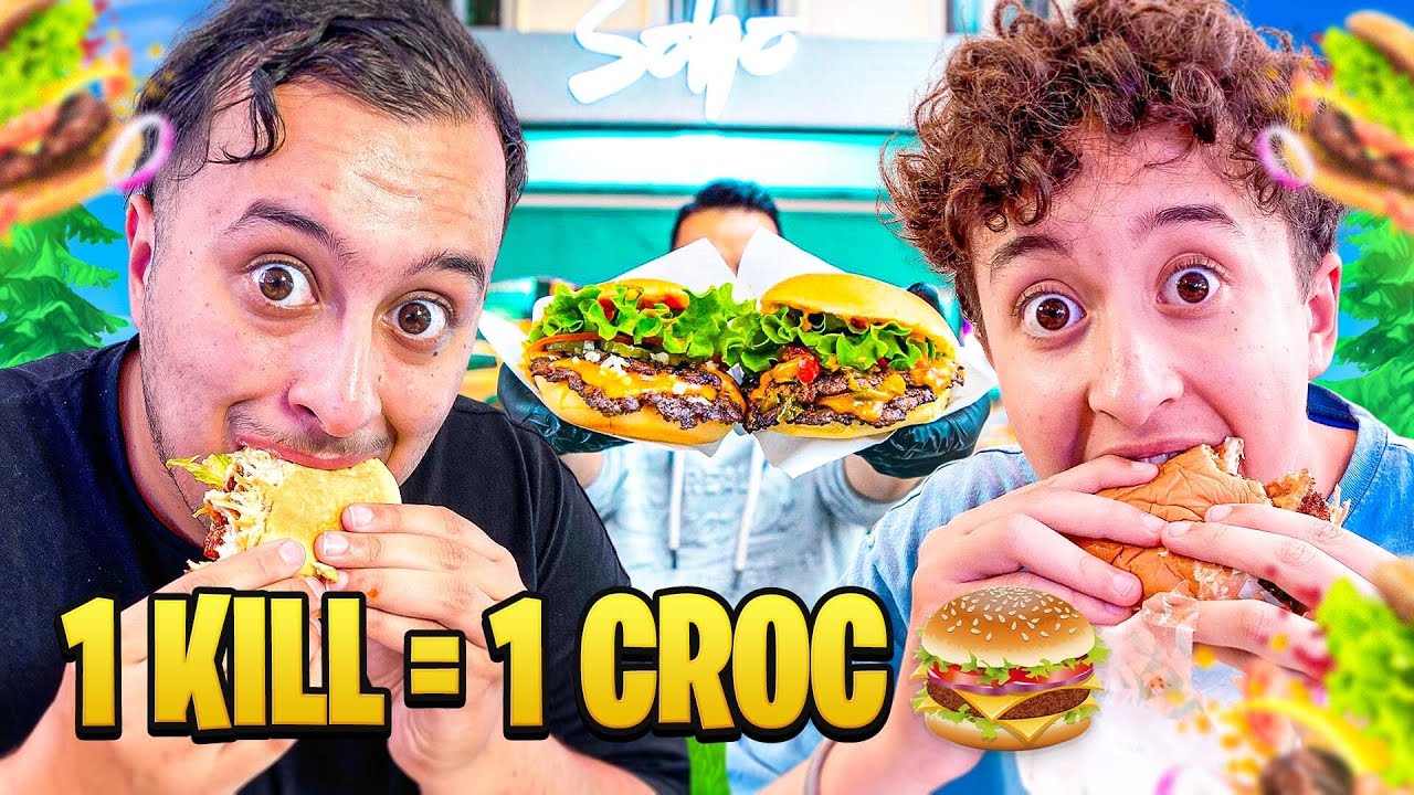 1 KILL = 1 CROC dans notre BURGER ! (dans un Restaurant)