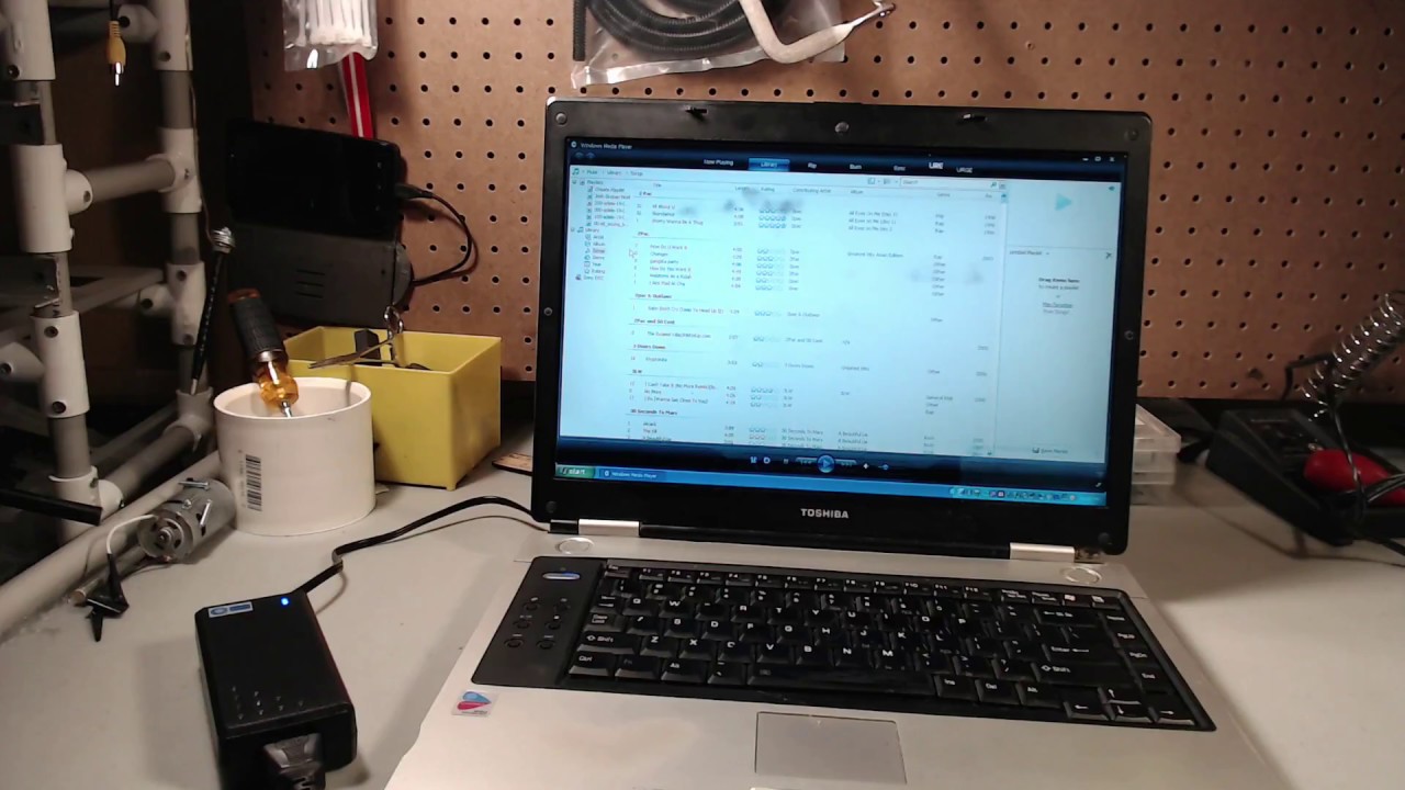 Overview of a Toshiba  Satellite from 2005