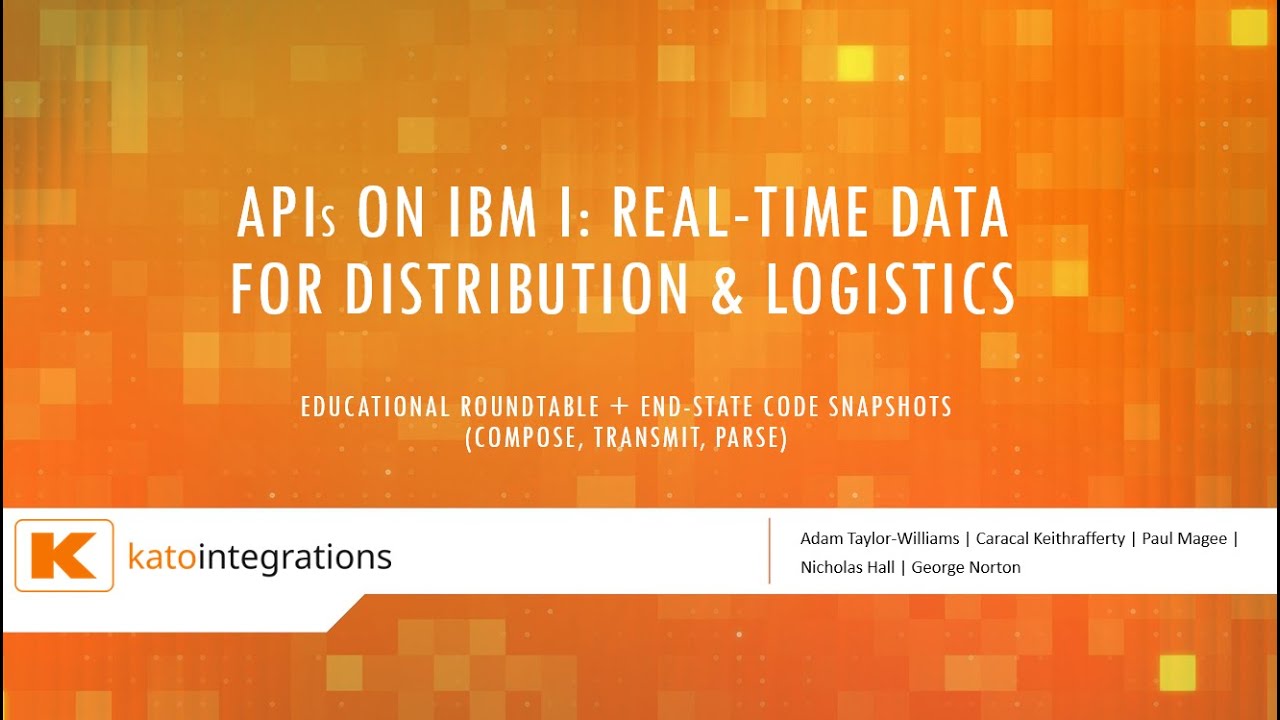 APIs on IBM i: Real-Time Data for Distribution & Logistics