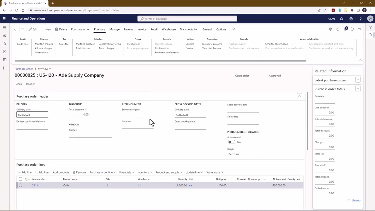 Dynamics 365 Finance & Supply Chain - Using Project Progress Billing