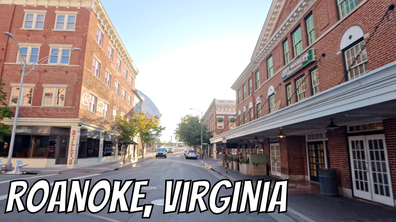 Roanoke, Virginia! Drive with me through a Virginia town!