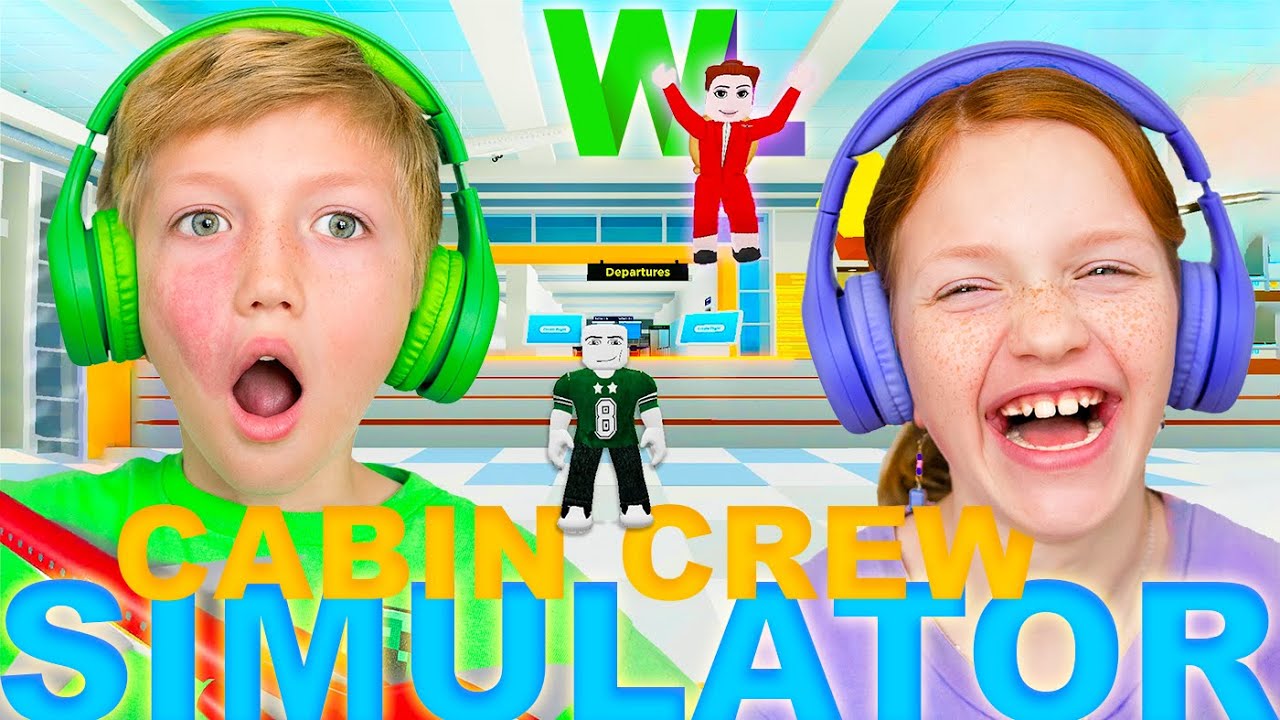 Cabin Crew Simulator on Roblox! ✈️ Fly With Will & Layla