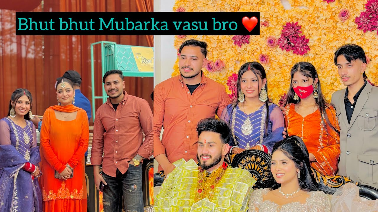 Aaj assi gye Amritsar ❤️ vasu and shreya de engagement 🥳 te congratulations bro ❤️ ​