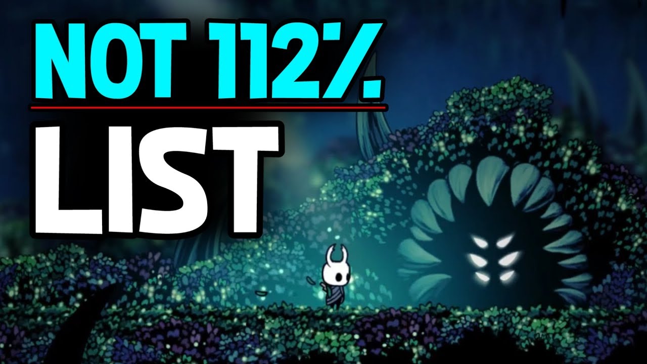 Hollow Knight- Extras that DO NOT Count Towards 112% Completion!