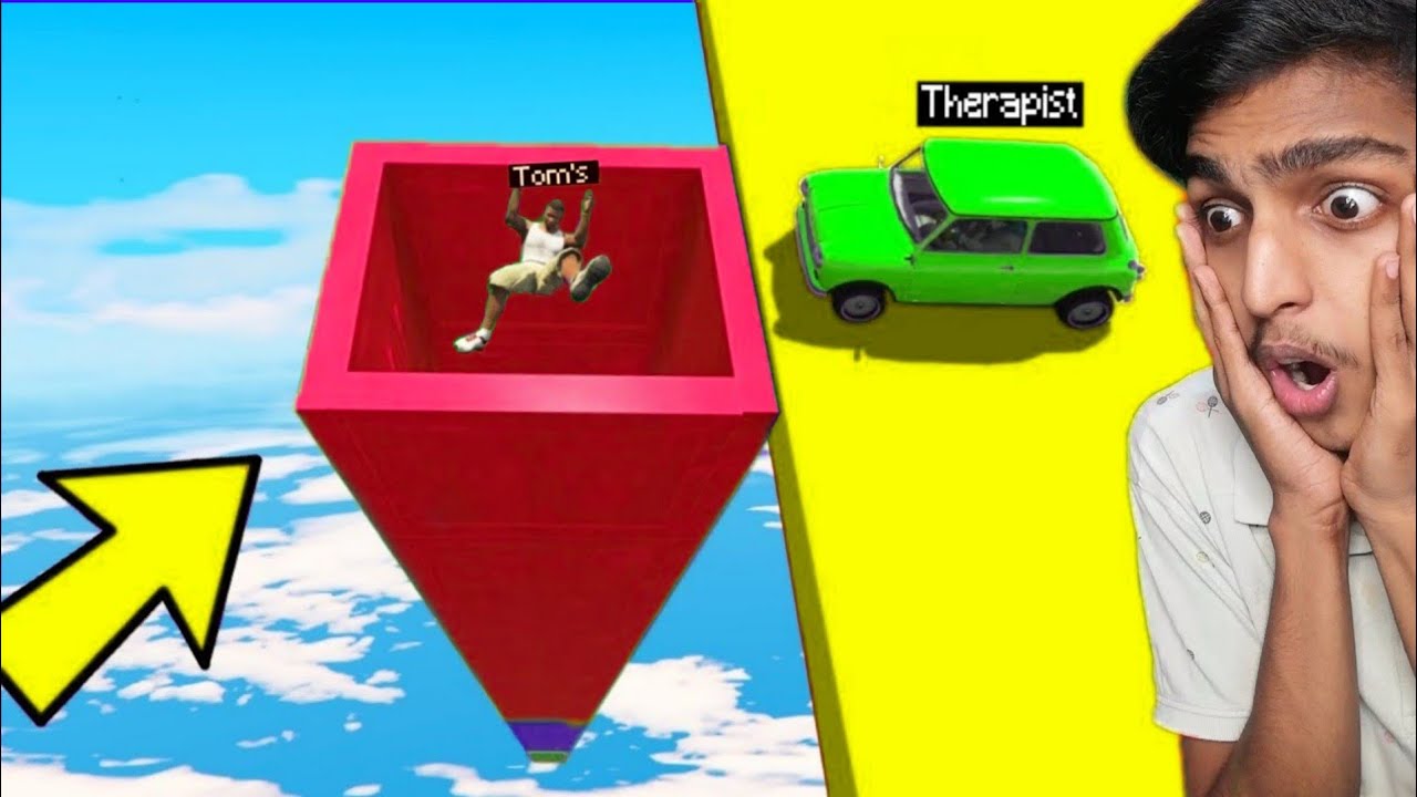 GTA 5 : I GOT TROLLED BY MY MEGA HOLE RAMP !! MALAYALAM