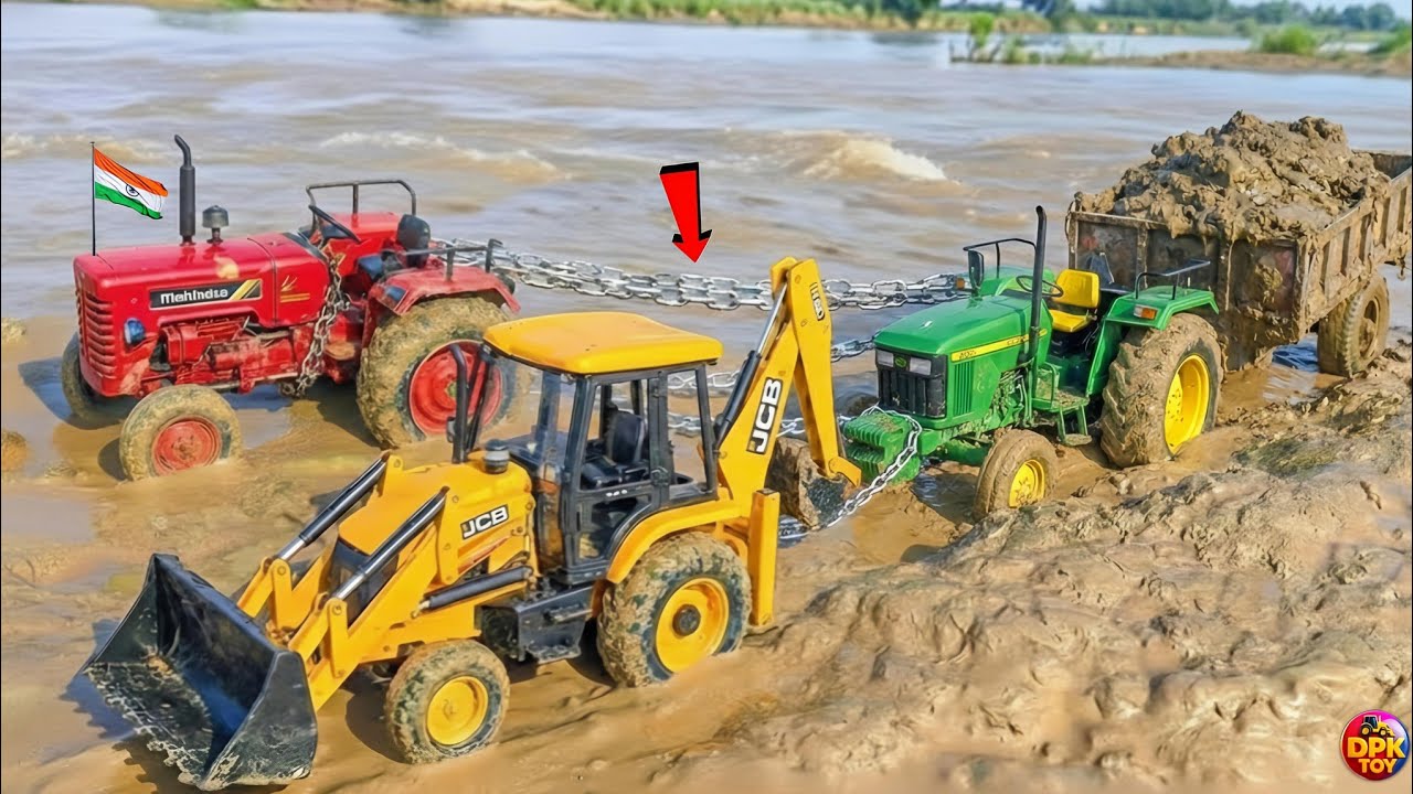 Mahindra Truck Sand Loading John Deere Swaraj Volvo Dumper Auto Rickshav  ickshaw Accident Jcb8cx ? 