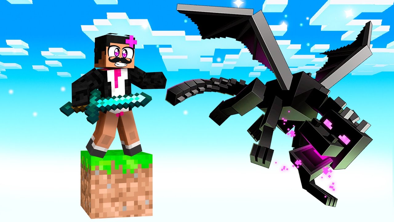 POKONAŁEM SMOKA NA JEDNYM BLOKU w MINECRAFT ANIME ONE BLOCK w/ @GilathissNew