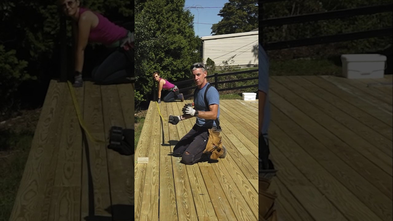 How to layout deck posts and railing by center