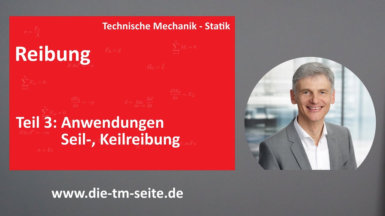 Statik, Reibung, Anwendungen, Seilreibung, Keilreibung