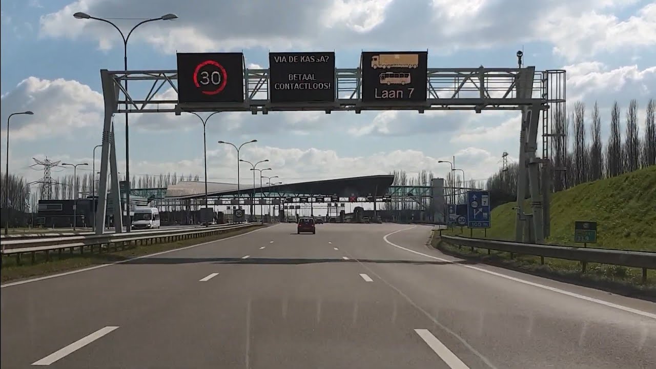 Dashcam Beelden 's-Heer Arendskerke: N62 Knooppunt Stelleplas  ----》Westerscheldetunnel (TOL) 》N61.