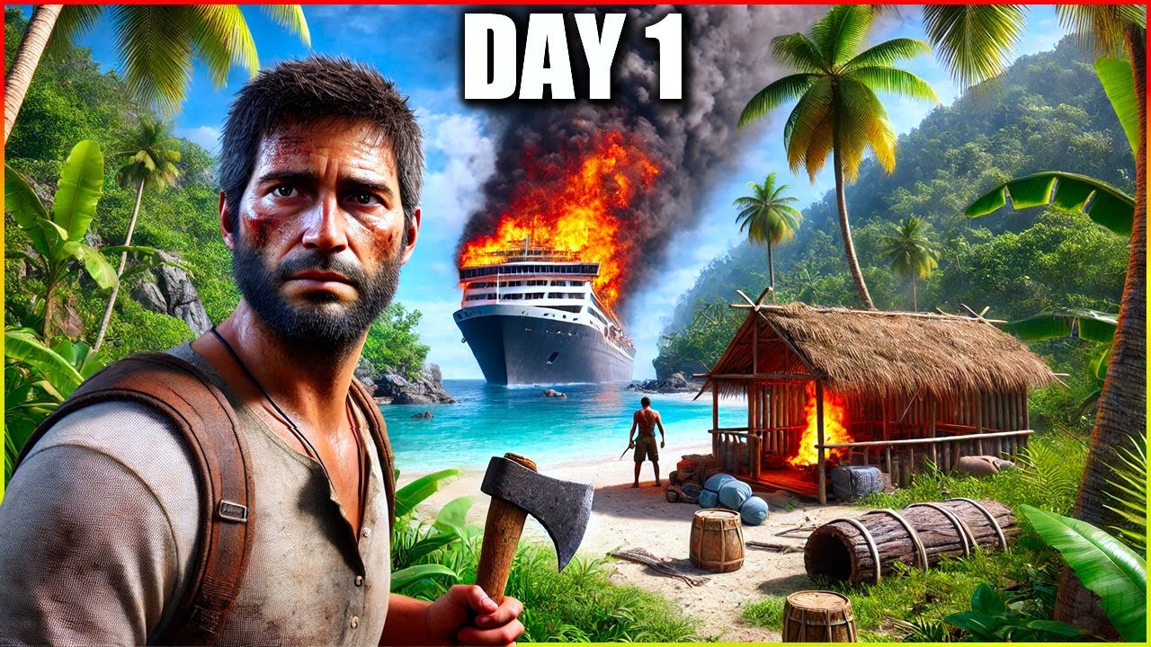 Day 1 Survival! Stranded in The Bermuda Triangle...