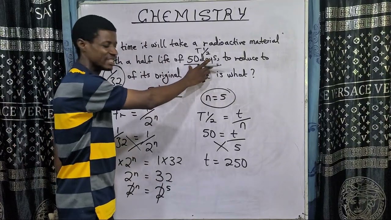 Radioactivity/Half-life Calculations[ Chemistry]#Radioactivity #Half-life#Chemistry #Jamb #Education
