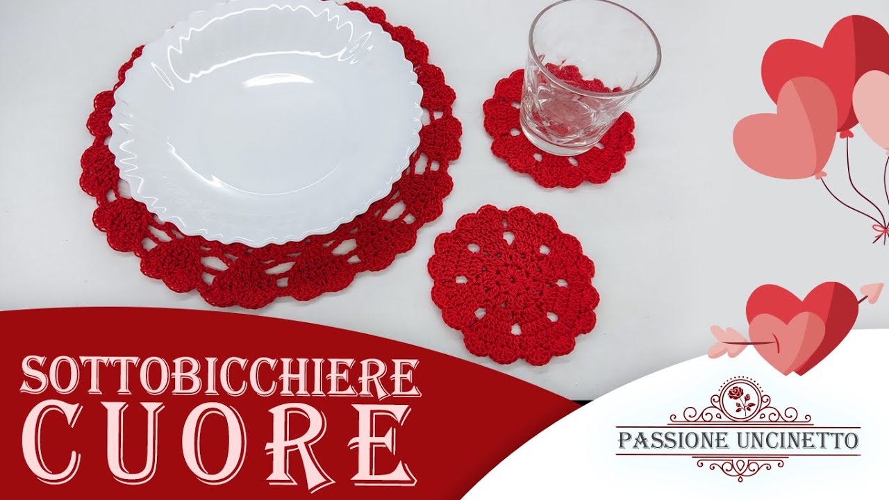 TUTORIAL: Sottobicchiere Cuore ❤️