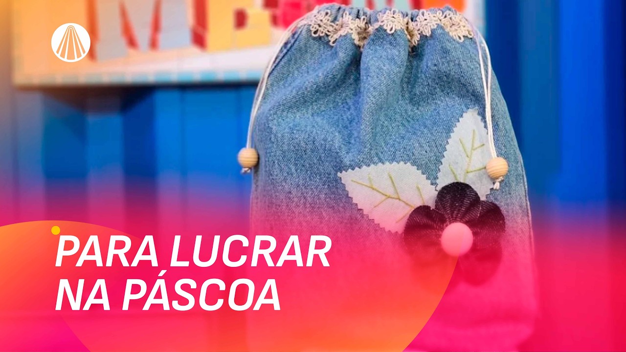 Sacola feita com Retalhos de Jeans [economize e aprenda a lucrar] | Faça Você Mesmo