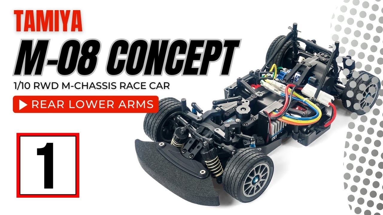 REAR LOWER ARMS | Tamiya M-08 Concept 1/10 RWD Touring Car Chassis Kit 58669 #tamiyarc