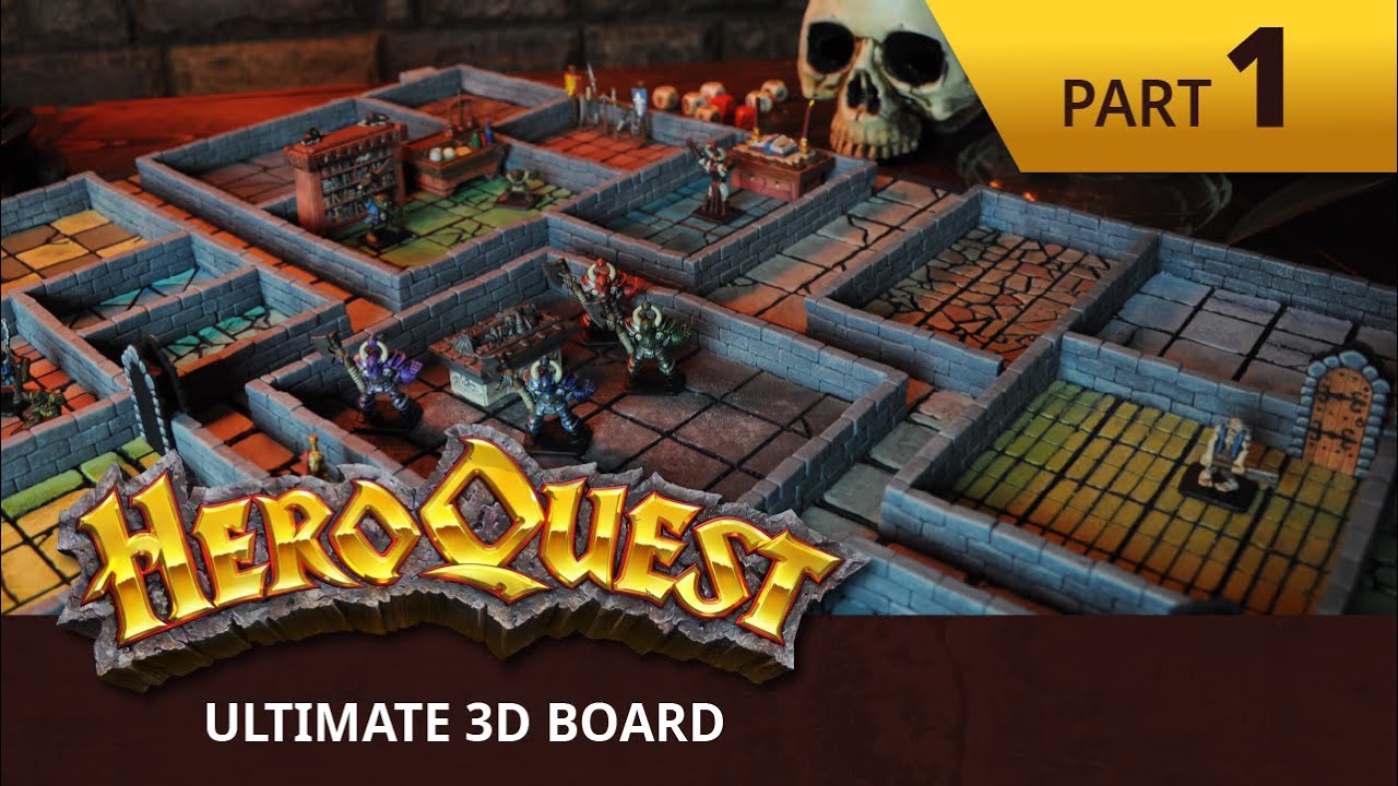 Игровое поле Ultimate 3D HeroQuest Dungeon (Часть 1 из 3 — Планирование и строительство)