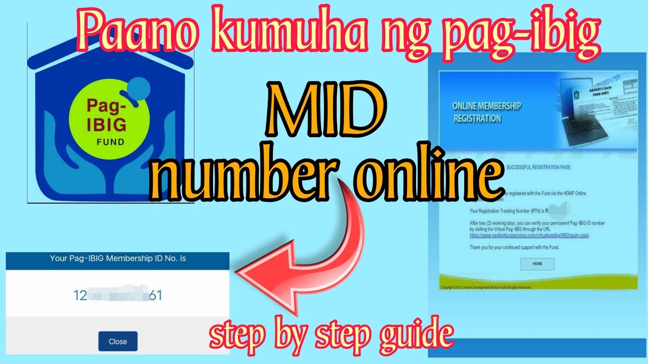 Paano kumuha ng pag ibig MID NUMBER online