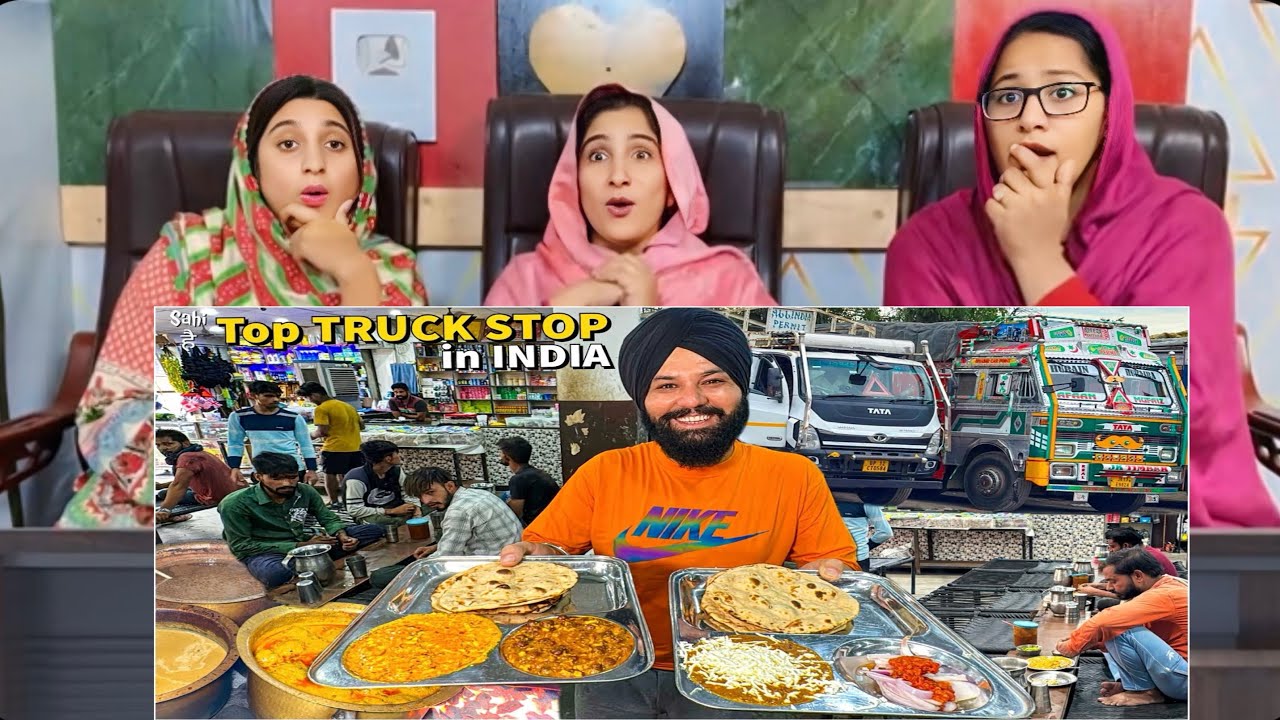 Truck Drivers ki FIRST CHOICE 24x7 Highway Dhaba - Punjabi Street Food India - Pak Girls Reaction 