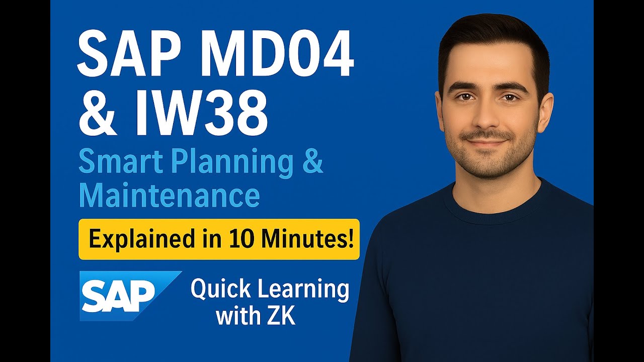 Освойте SAP MD04 и IW38 за 10 минут | Планирование и обслуживание интеллектуального завода: объяс...