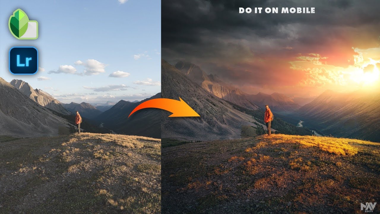 Create SUNSET LANDSCAPES in Snapseed & Lightroom Mobile | SNAPSEED TUTORIAL | Android | iOS