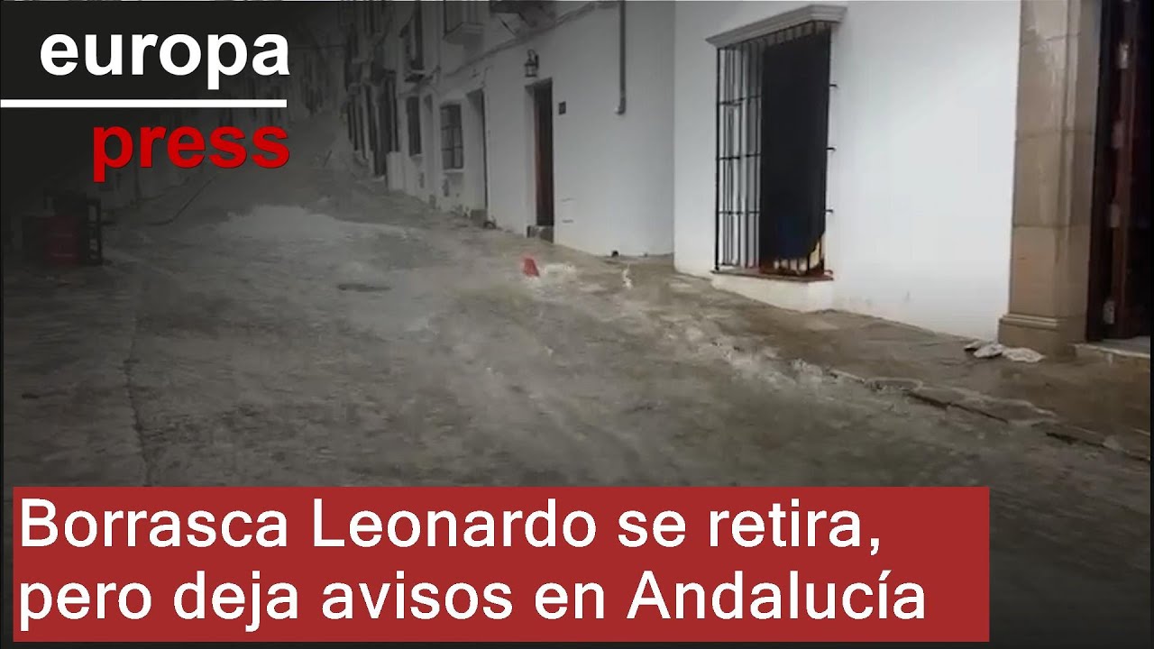 La borrasca Leonardo se despide de Andaluc&iacute;a con avisos activos y miles de desalojados