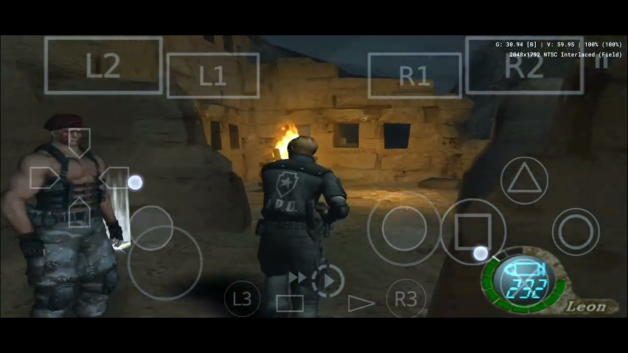 Resident Evil 4 (PS2 AetherSX2)  em 4x resolução Nativa no Galaxy S20FE