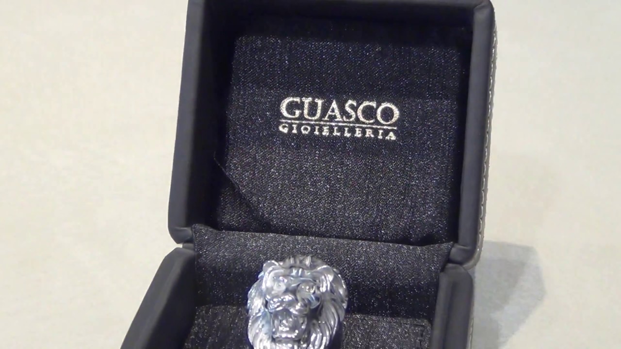 Anello leone in argento 925