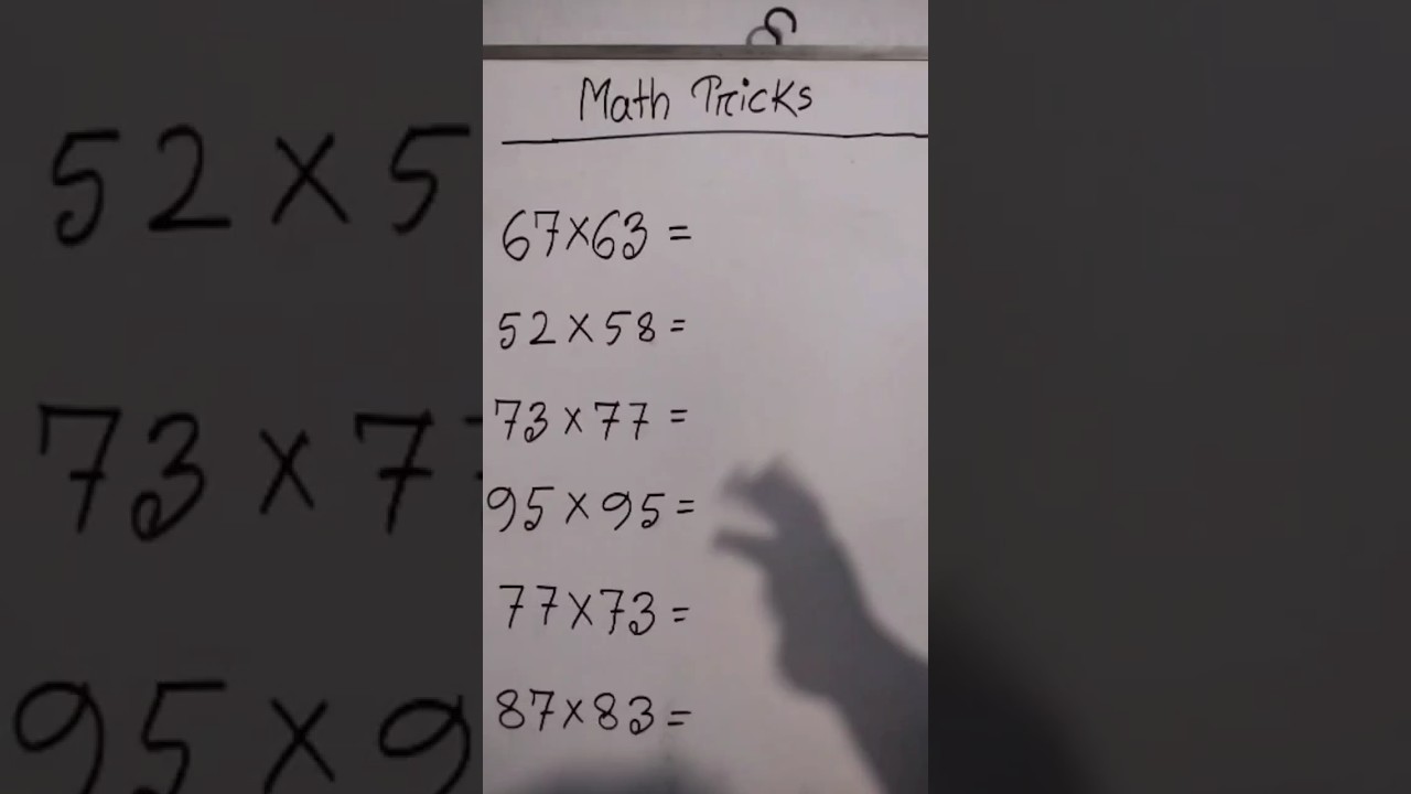 Easy Math Tricks. #multiply  #math #easy  #math #tricks #maths #shorts