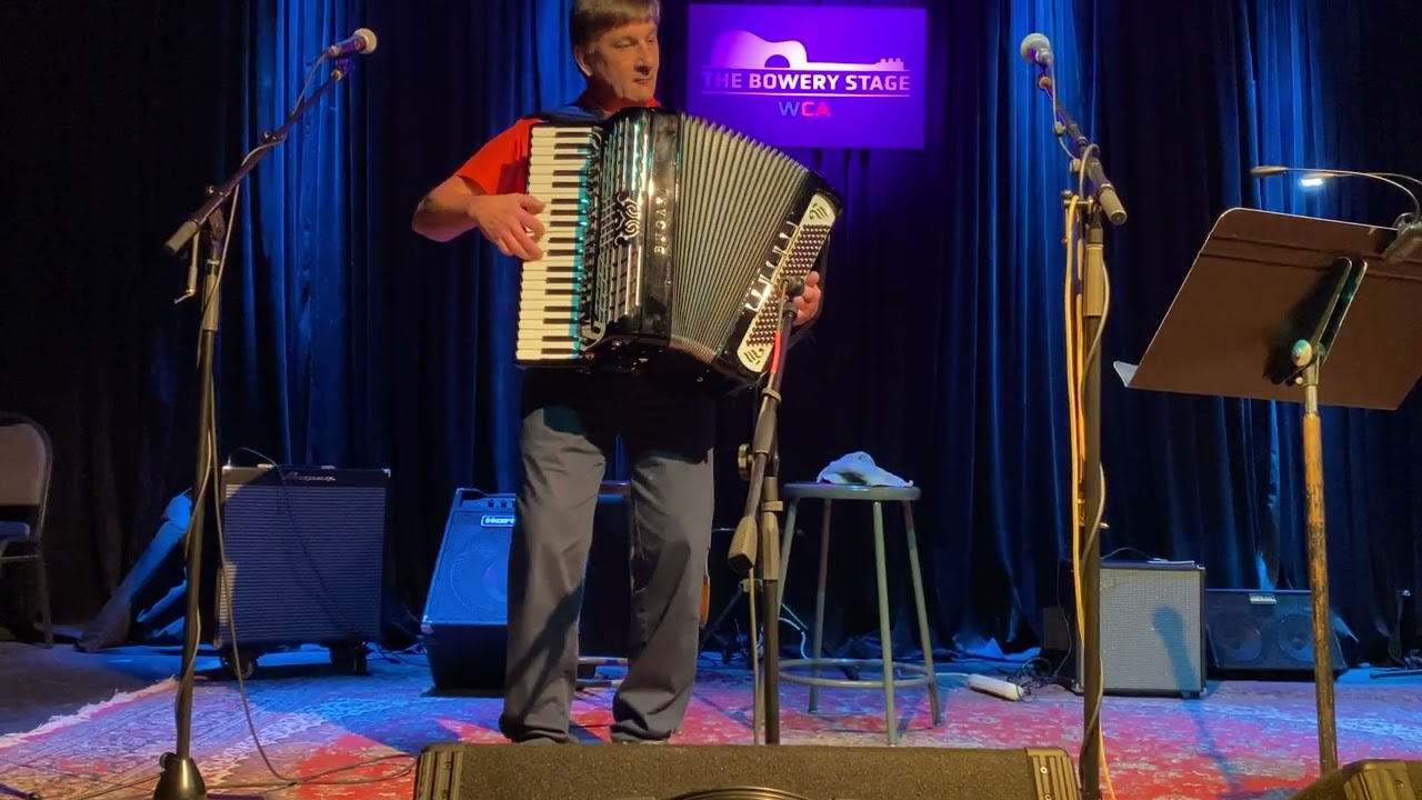 “Jambalaya” Jerry Freidl and his accordion on the Bowery Stage of the WCA 