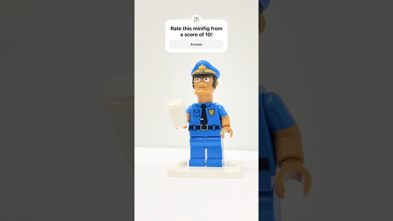 LEGO Minifigurka Oficer Lou z The Simpsons #lego #legominifigures #thesimpsons