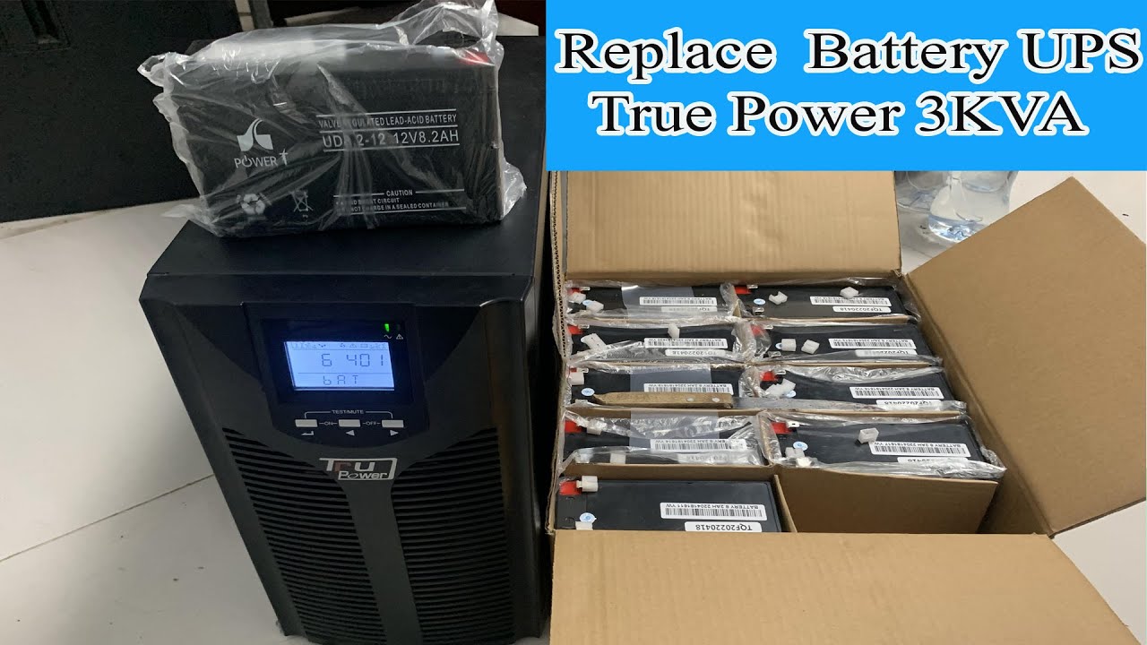 How to replace UPS battery  True Power 3KVA