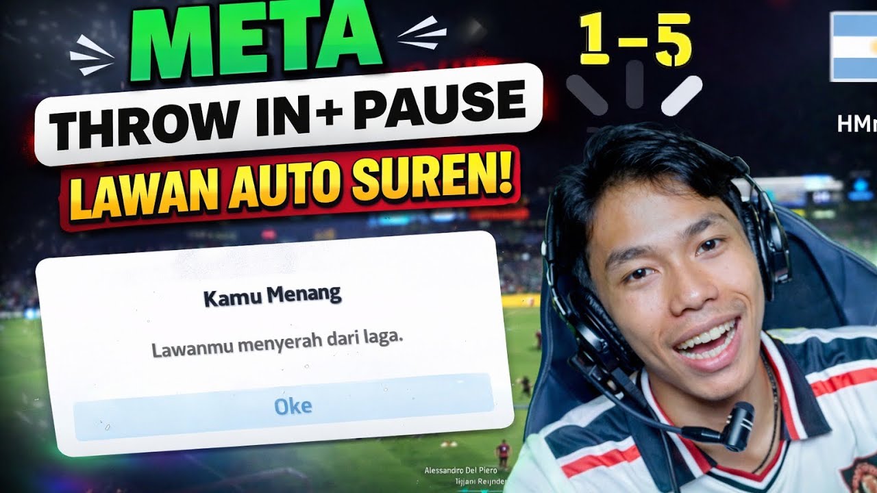 Taktik Jahat Meta Throw In + Pause, Lawan Auto Suren😂