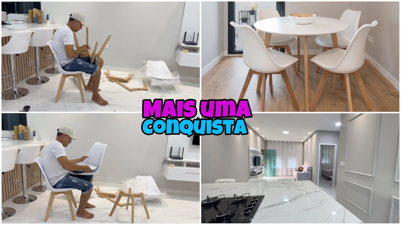 Nossas Cadeiras Eames Leda Chegaram | Mais uma Conquista para Nossa Casa 🙌🏽 | Cadeiras Modernas