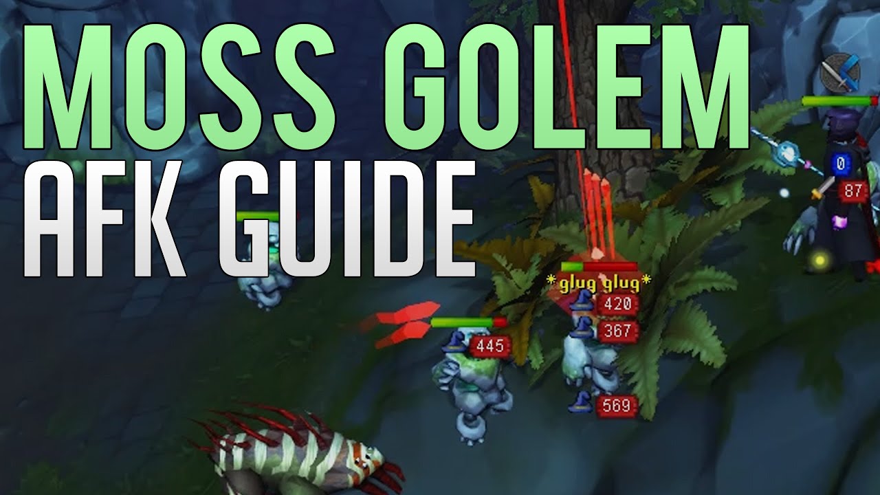 EASY AFK Moss Golems guide | 550 Kills/hr | Runescape