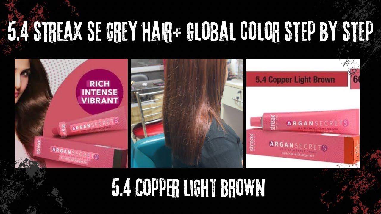 Streax 5.4 Copper Light Brown Easy way | How To Do Global Hair Color