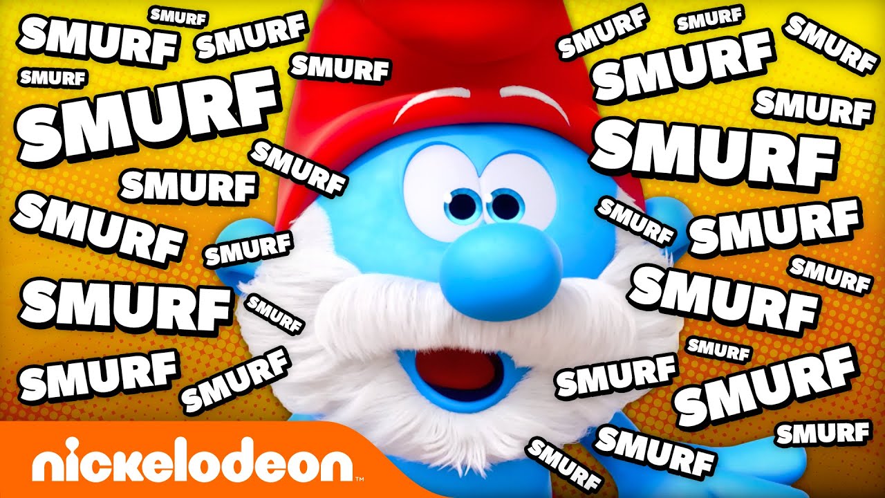 Every Time the Smurfs Say SMURF 🔵 | Nicktoons
