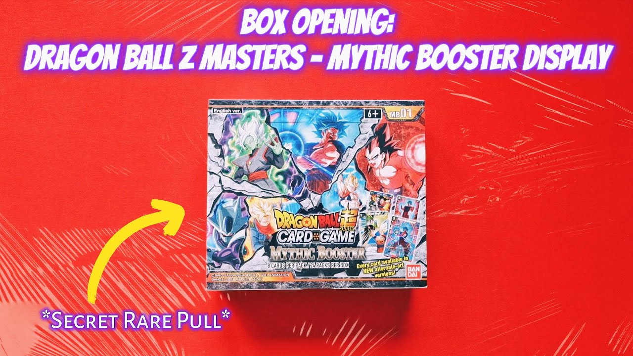 Box opening: Dragonball Z Masters - Mythic Booster display