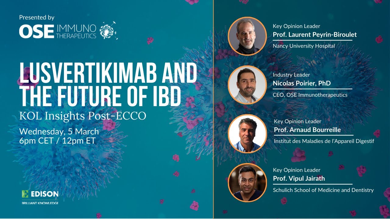 Lusvertikimab and the future of IBD: KOL insights post-ECCO webinar