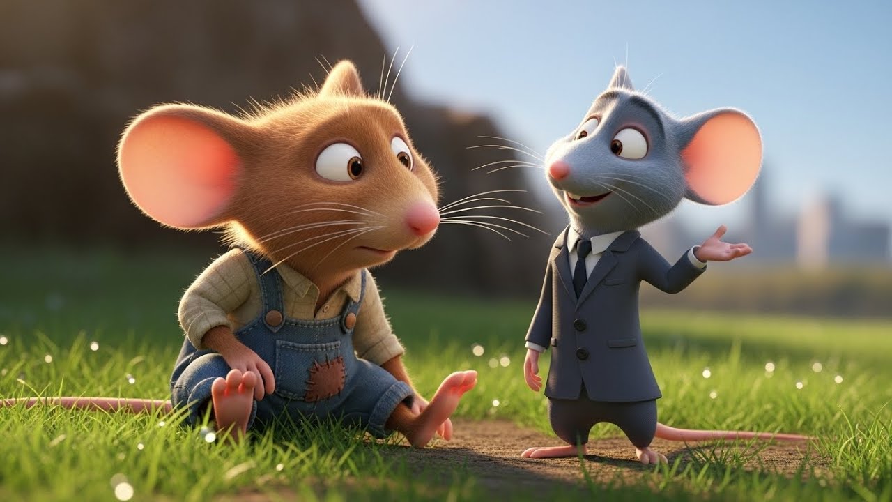 فأر المدينة وفأر الريف/ the story of the city mouse and country mouse